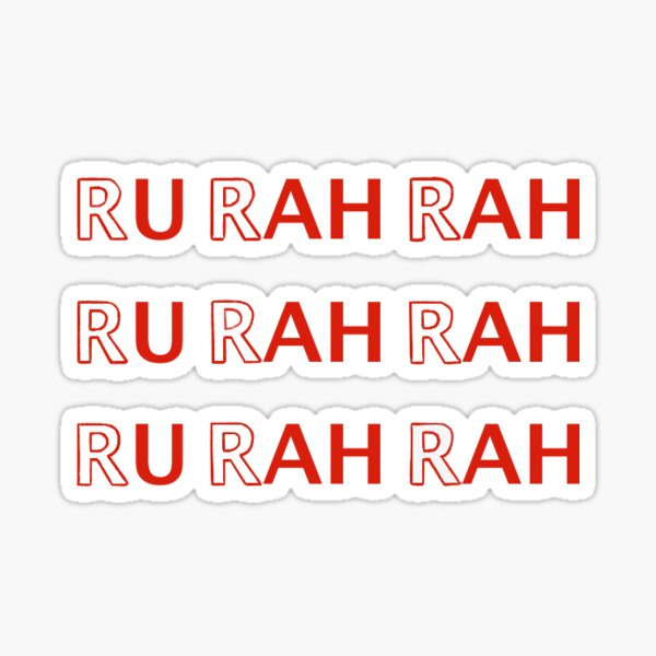 Rah Rah Stickers Redbubble