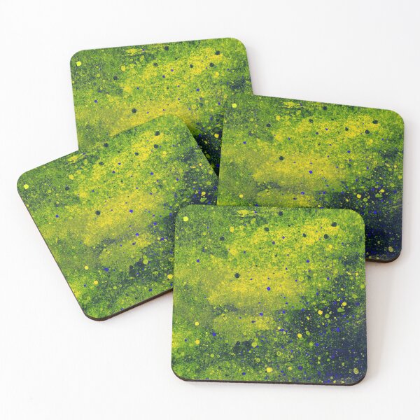 Item preview, Green and Blue Paint Splatters designed and sold by bexilla.