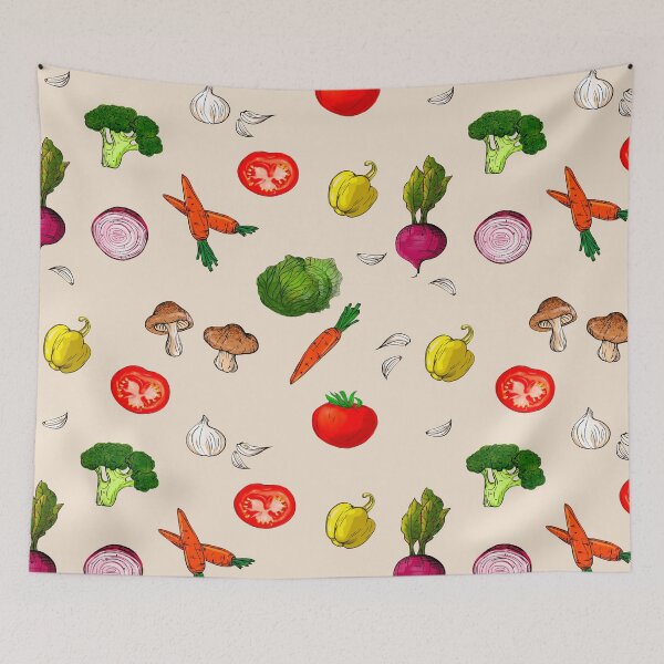 Item preview, Vegetables pattern  designed and sold by MariaMarinova.