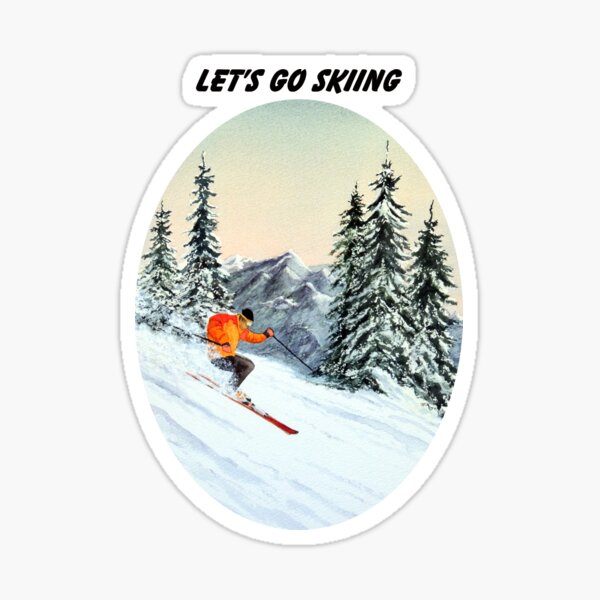 Sticker Ski Background - F.F.S - E. S.F