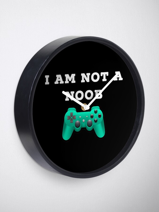 Roblox I Am Not A Noob Clock By Superdad 888 Redbubble - roblox noob bow tie