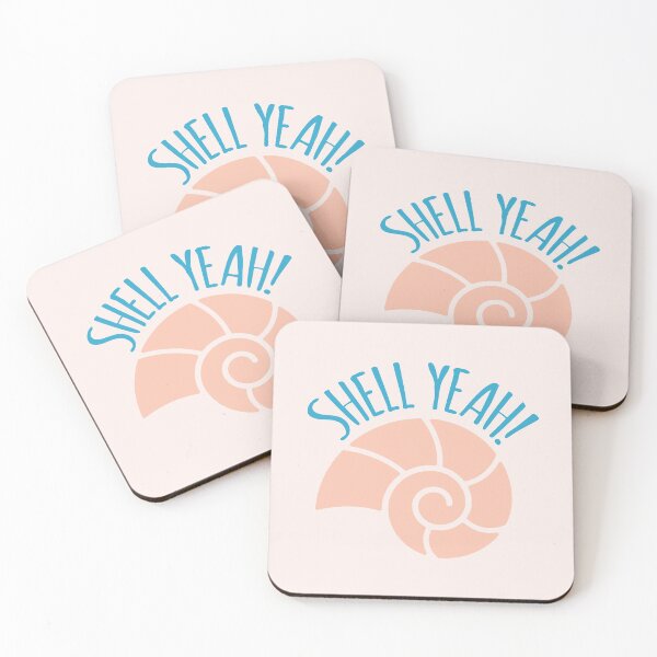 Item preview, Shell Yeah Funny Beach Pun designed and sold by oddmatter.