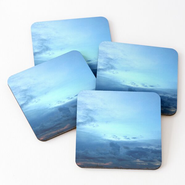 Item preview, Blue sky many clouds twilight colors designed and sold by PrakritiPrints.