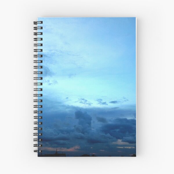Item preview, Blue sky many clouds twilight colors designed and sold by PrakritiPrints.