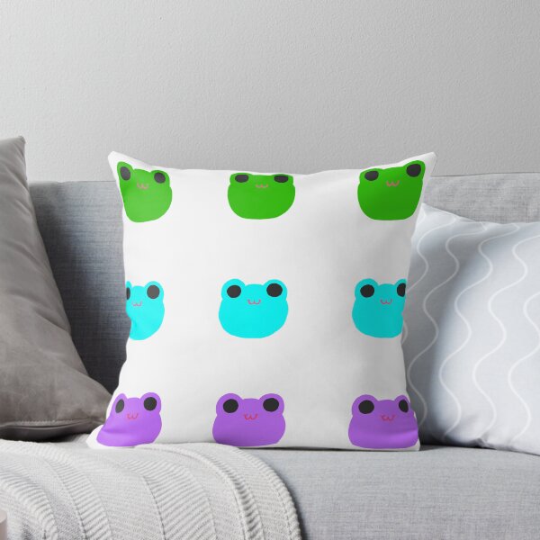Item preview, Green, blue, and purple frogs designed and sold by LeafMoose.