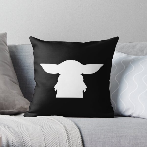 Alien Silhouette Throw Pillow