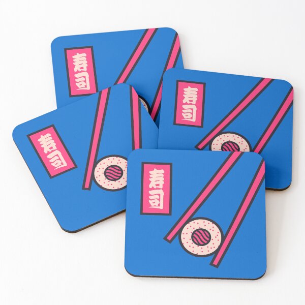 Item preview, Sushi Minimal Japanese Food Chopsticks - Blue designed and sold by VoodooCircus.
