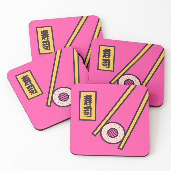Item preview, Sushi Minimal Japanese Food Chopsticks - Pink designed and sold by VoodooCircus.