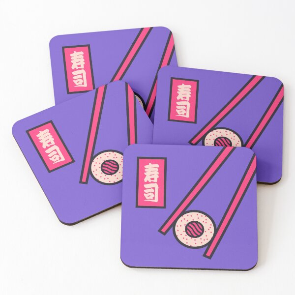 Item preview, Sushi Minimal Japanese Food Chopsticks - Violet designed and sold by VoodooCircus.