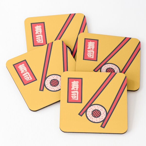 Item preview, Sushi Minimal Japanese Food Chopsticks - Yellow designed and sold by VoodooCircus.