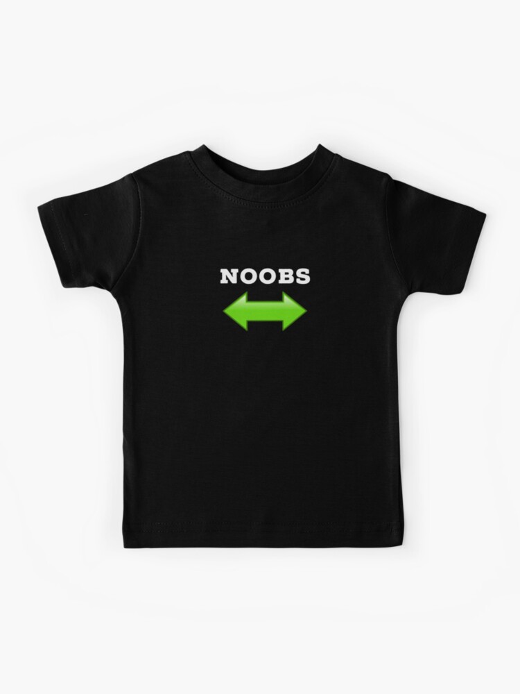 Roblox Noobs With Double Arrow Kids T Shirt By Superdad 888 Redbubble - double jump games official shirt roblox