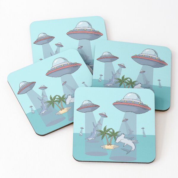 Item preview, Hammerhead Shark World Ufo Day Abduction Alien designed and sold by DSWShirts.