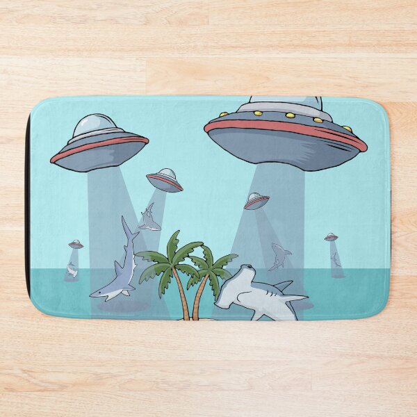 Item preview, Hammerhead Shark World Ufo Day Abduction Alien designed and sold by DSWShirts.