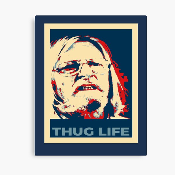 Thug Life Raoult Hope - tribute - tshirt - Covid-19 - coronavirus - Professeur - Impression sur toile