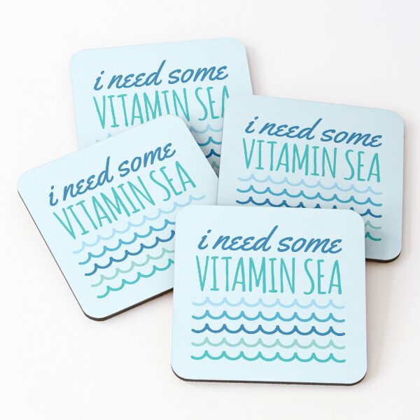 Item preview, Vitamin Sea Beach Pun designed and sold by oddmatter.