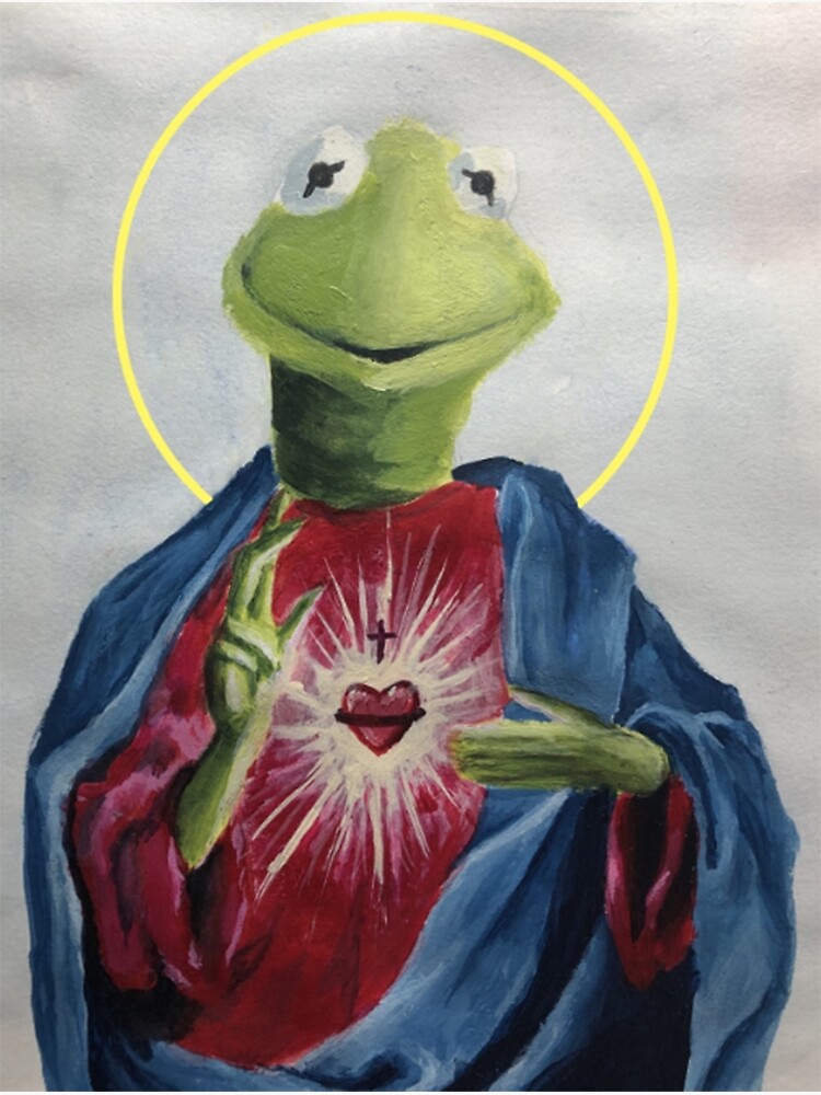 Disover Kermit Jesus Premium Matte Vertical Poster