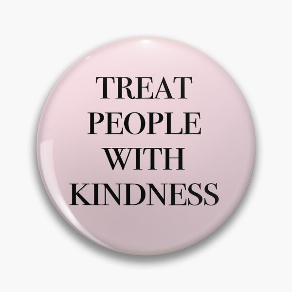 Item preview, pink Treat people with kindness mask designed and sold by Cotton Tote Styles.