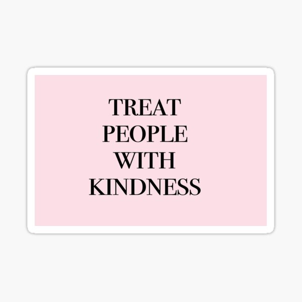 Item preview, pink Treat people with kindness mask designed and sold by Cotton Tote  Styles.