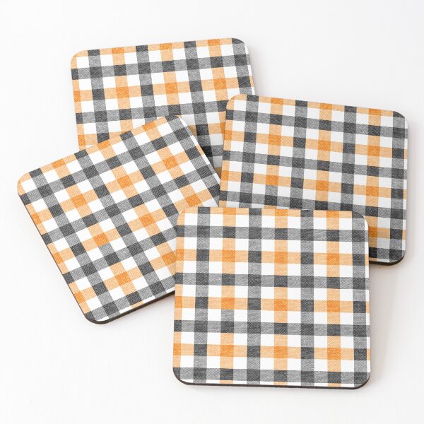 Item preview, orange and black plaid - halloween check designed and sold by littlearrow.