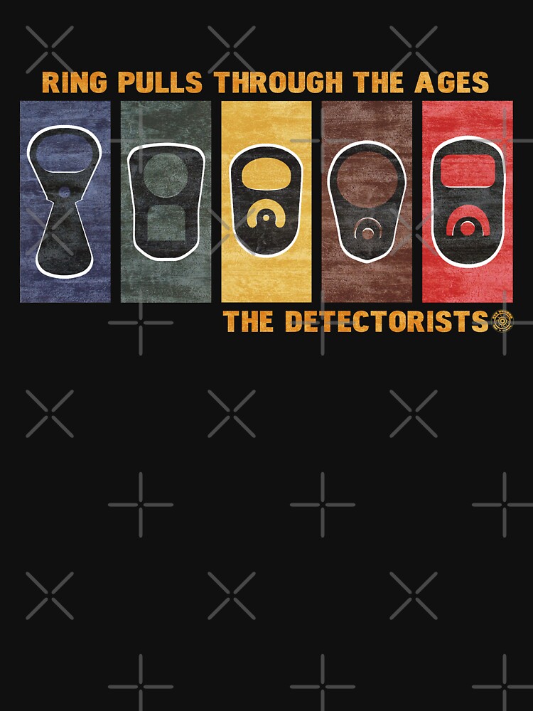Thumbnail 7 of 7, Classic T-Shirt, Detectorists Ring Pulls Through The Ages Eye Voodoo Vintage Edition designed and sold by eyevoodoo.