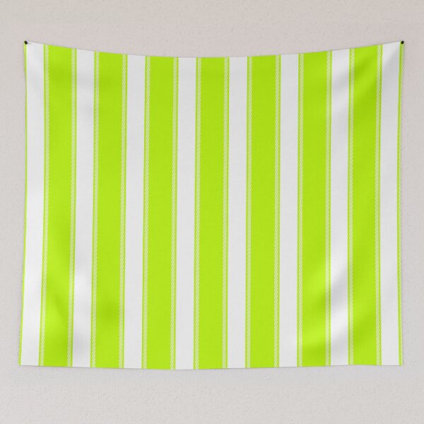 Item preview, Lime and White Striped designed and sold by ArtHanbal.