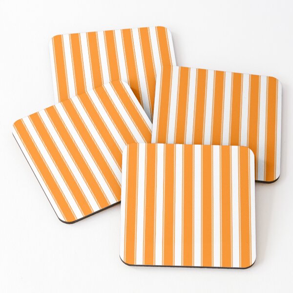 Item preview, Summer Orange and White Striped designed and sold by ArtHanbal.
