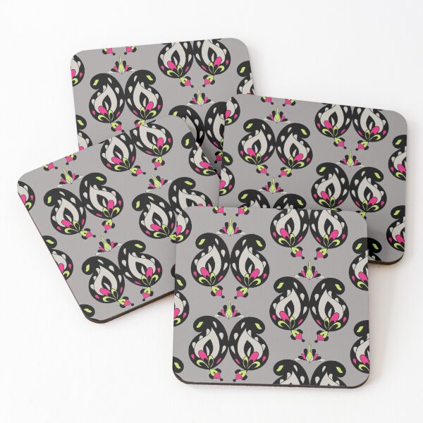Item preview, Black Paisleys All Over - Grey designed and sold by BumbleChynxBee.
