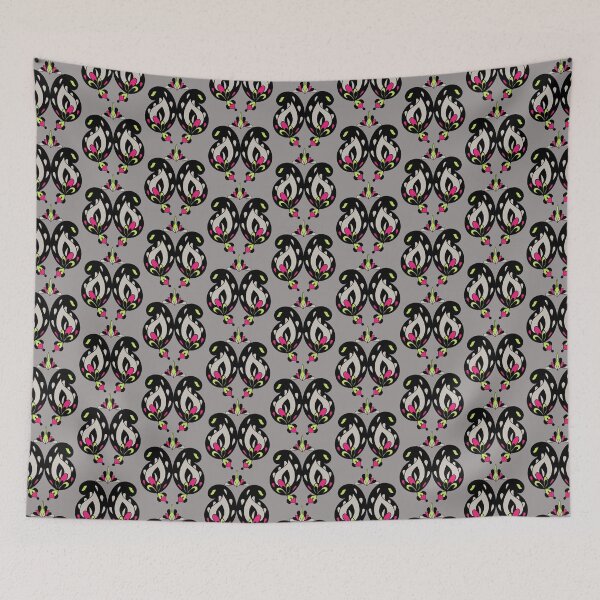 Item preview, Black Paisleys All Over - Grey designed and sold by BumbleChynxBee.