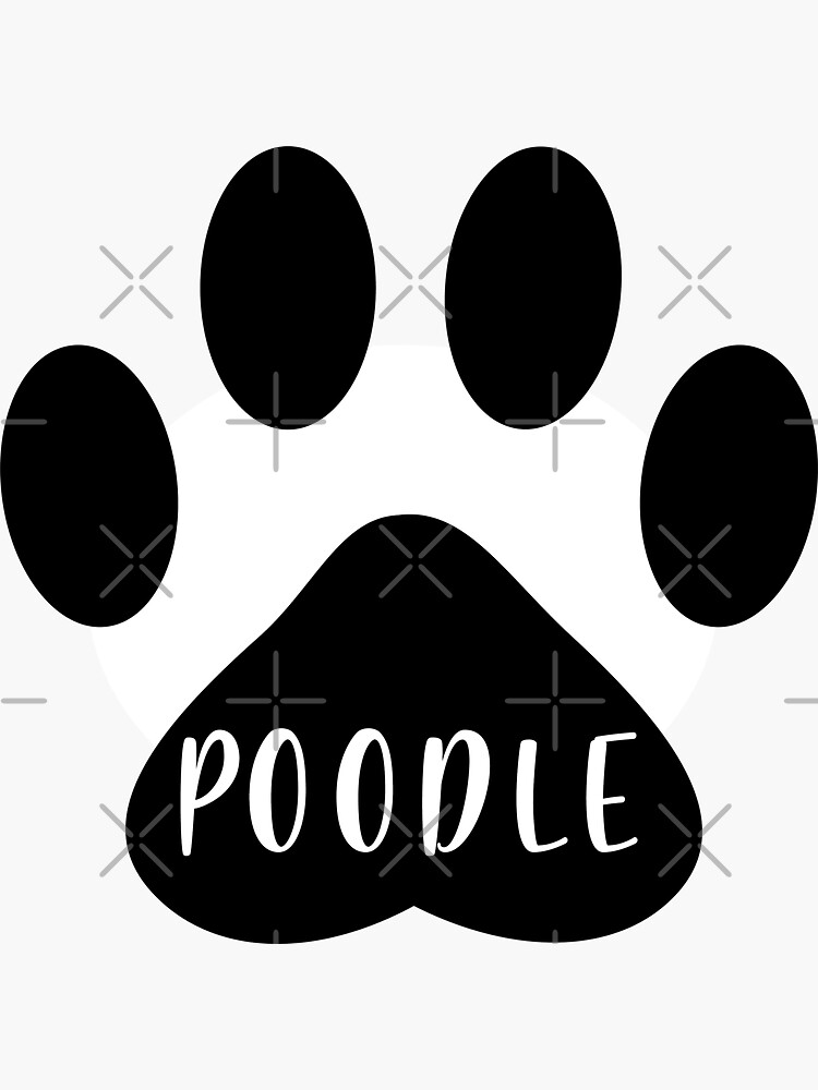 Poodle Paw Print Seal by chanzds