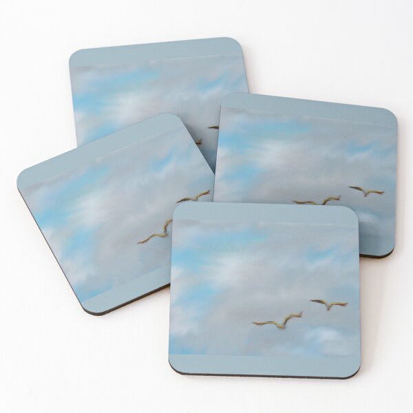 Item preview, Birds flying in the sky digital art designed and sold by bubbaclez.