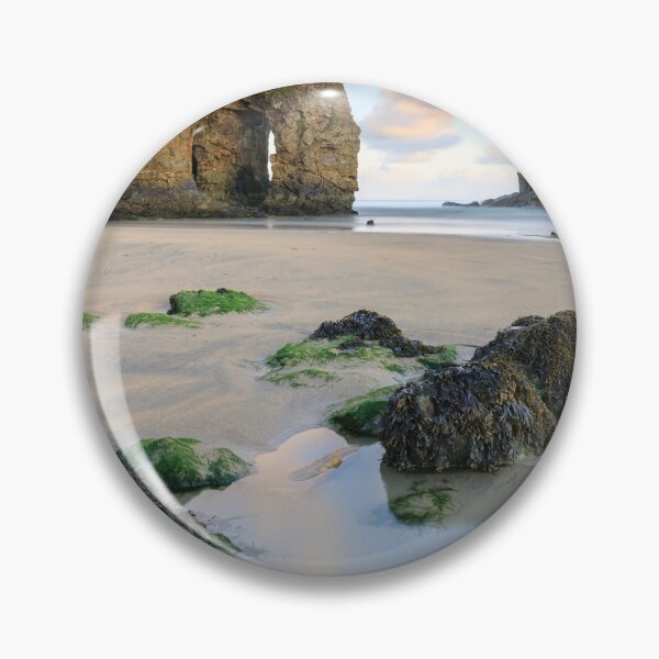 Item preview, Perranporth Arch and Chapel Rock at sunrise designed and sold by bitm2007.