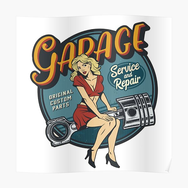 Pièces détachées Rockabilly Pin Up Poster
