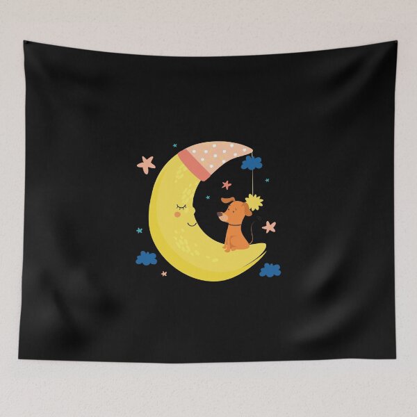 Item preview, The Great Moon Nights Sleep Dog Stars Wolf Shirt designed and sold by BoxHM.