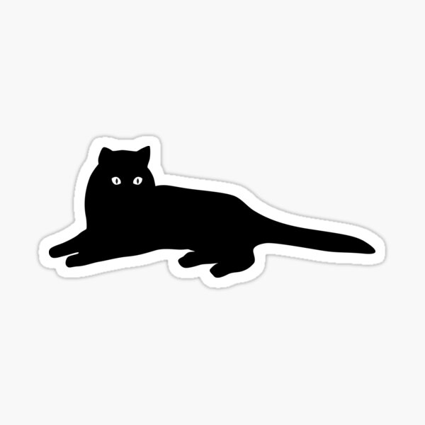 Vista previa del artículo con la obra «Gato negro», diseñado y vendido por zackup.