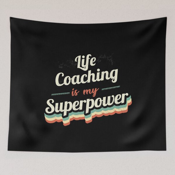 Item preview, Life Coaching is my Superpower  designed and sold by Custom365.