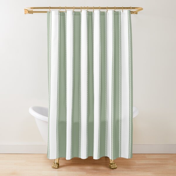 Item preview, Elegant Sage Green and White Striped designed and sold by ArtHanbal.