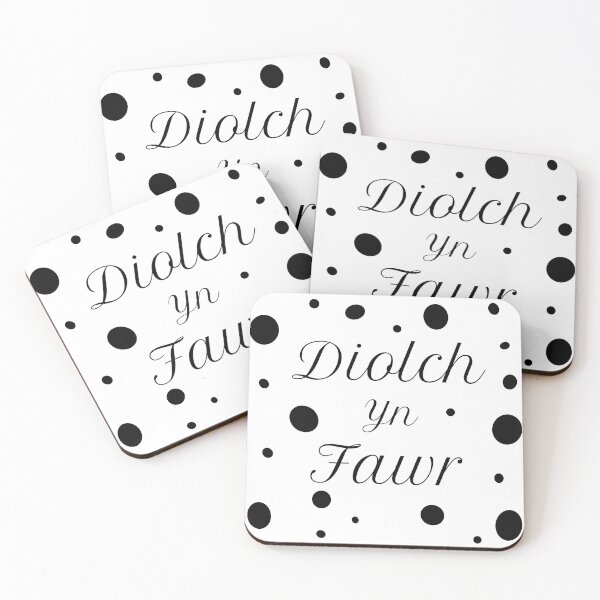 Item preview, Diolch yn Fawr-Black Polka designed and sold by MammaPanda.