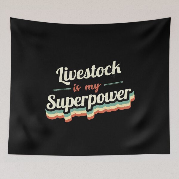 Item preview, Livestock is my Superpower  designed and sold by Custom365.