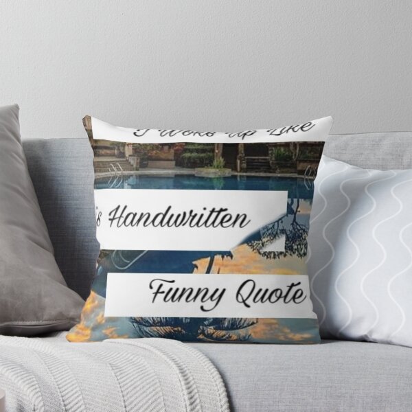 Item preview, I woke up like this handwritten funny quote  designed and sold by Sh Sh.