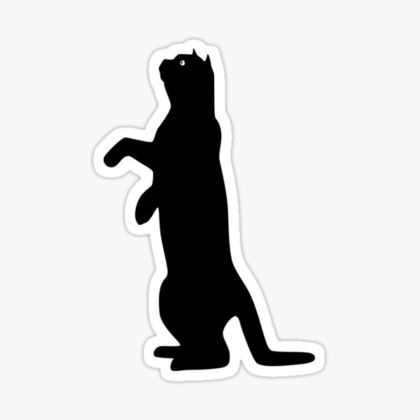 Vista previa del artículo con la obra «Gato negro», diseñado y vendido por zackup.