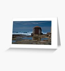 Newcastle Ocean Baths, The Pumphouse Greeting Card