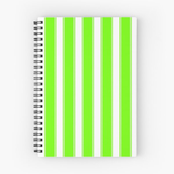Item preview, Bright Fluorescent Green and White Striped Edit designed and sold by ArtHanbal.