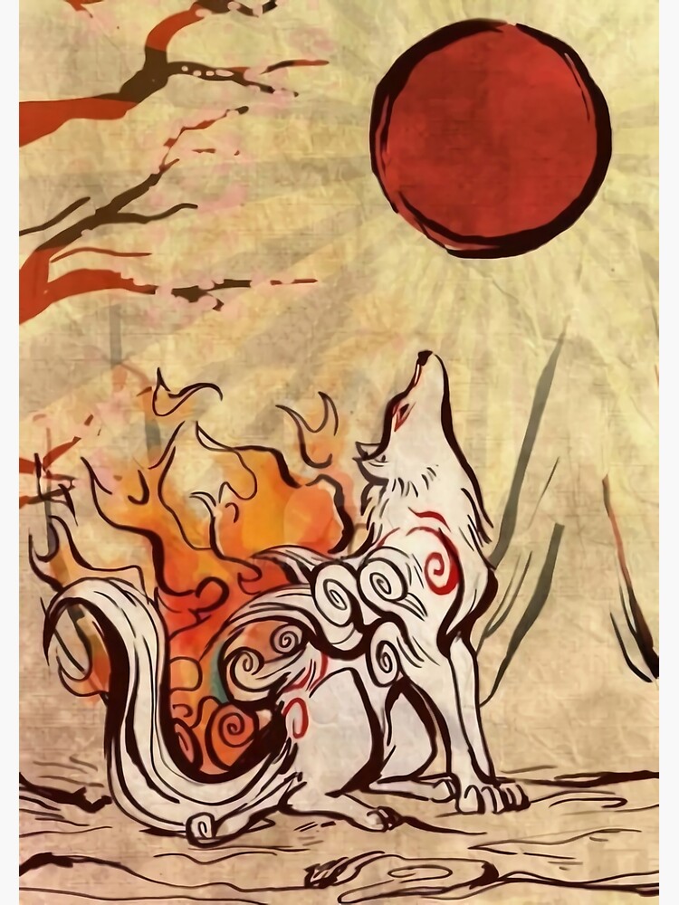 Okami Amaterasu Sun Goddess Matte Print 