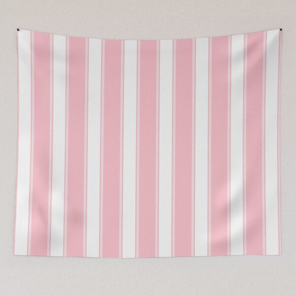 Item preview, Pink and White Striped designed and sold by ArtHanbal.