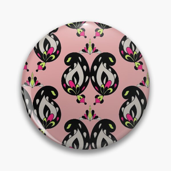 Item preview, Black Paisleys - Peachy designed and sold by BumbleChynxBee.