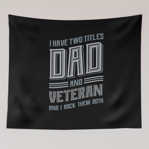 Item preview, I have Two Titles Dad and Veteran designed and sold by Hananiah Merch.