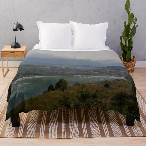 Item preview, Mountain town glacial river and cloud cover designed and sold by PrakritiPrints.