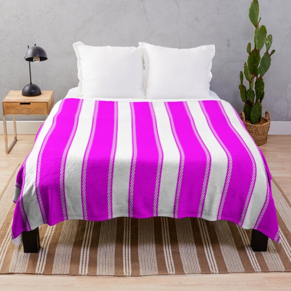 Item preview, Fuchsia Pink and White Striped designed and sold by ArtHanbal.