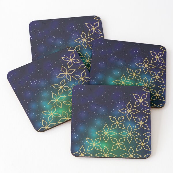 Item preview, Green Geometric Star Galaxy designed and sold by chanzds.