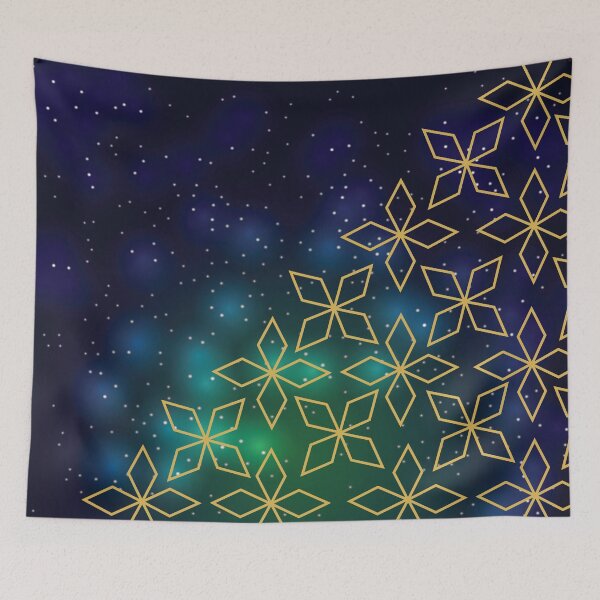 Item preview, Green Geometric Star Galaxy designed and sold by chanzds.